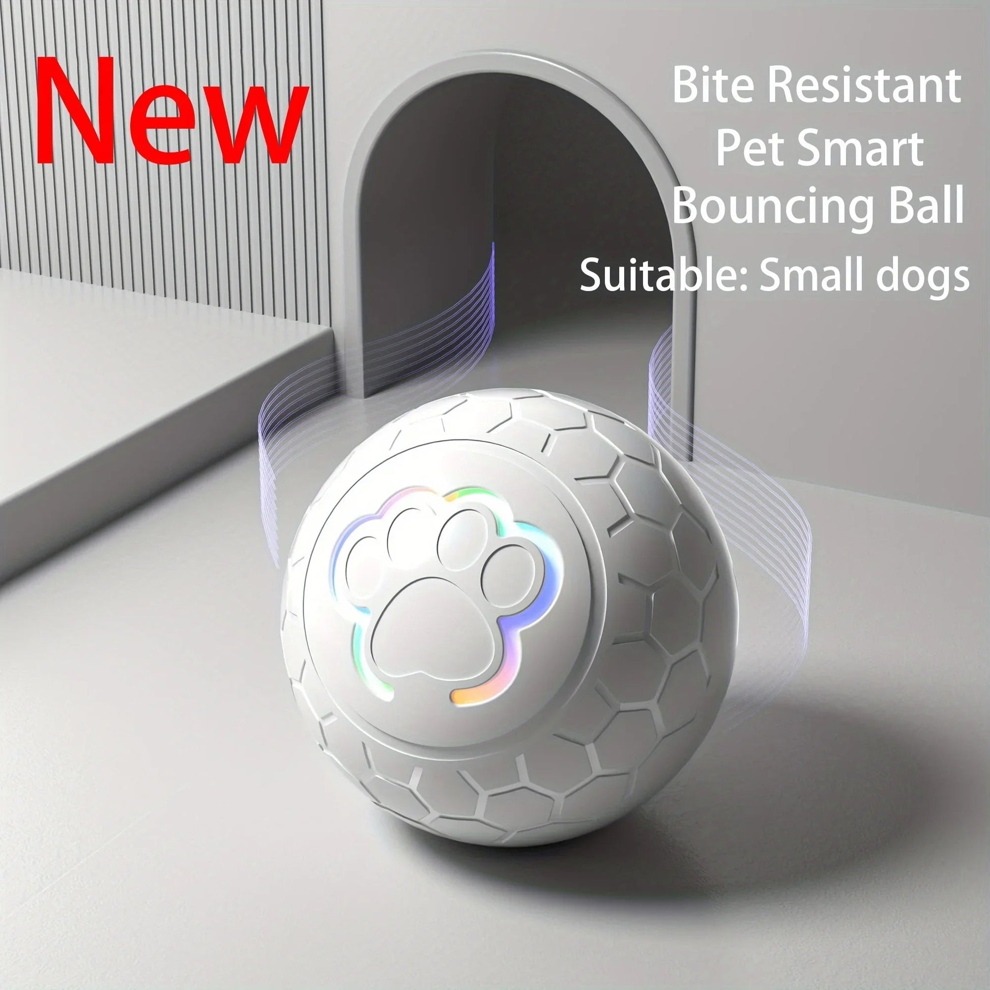 Interactive Pet Toy Ball - Rechargeable, Bite Resistant, Automatic Smart Bouncing Balls - Firstpetcentral
