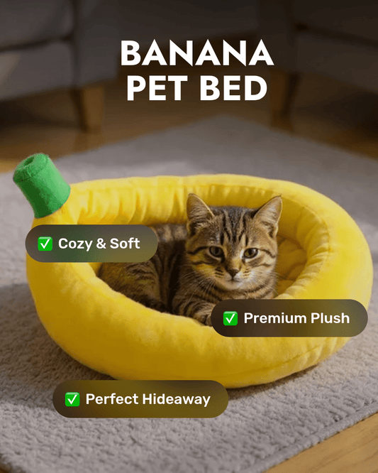 Interesting banana Warm Kennel Cat House Cat Dog lounger Bed Pet Small Dog Pet Bed - Firstpetcentral