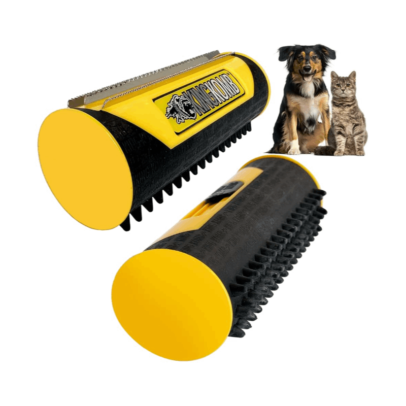 King Kanine Self - Cleaning Dog & Cat Brush for Shedding - Firstpetcentral