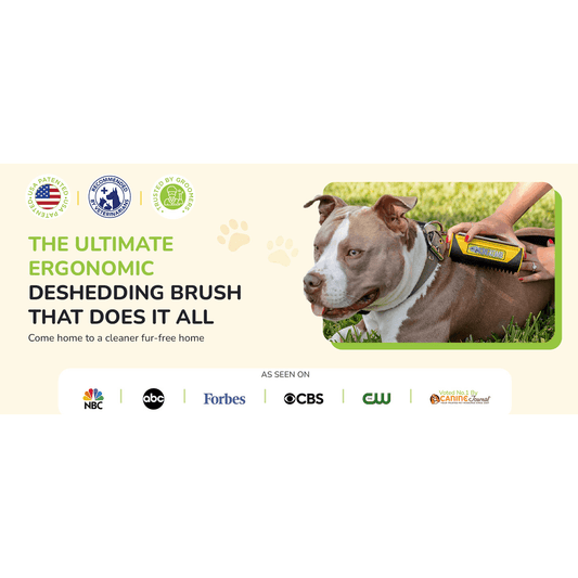 King Kanine Self - Cleaning Dog & Cat Brush for Shedding - Firstpetcentral