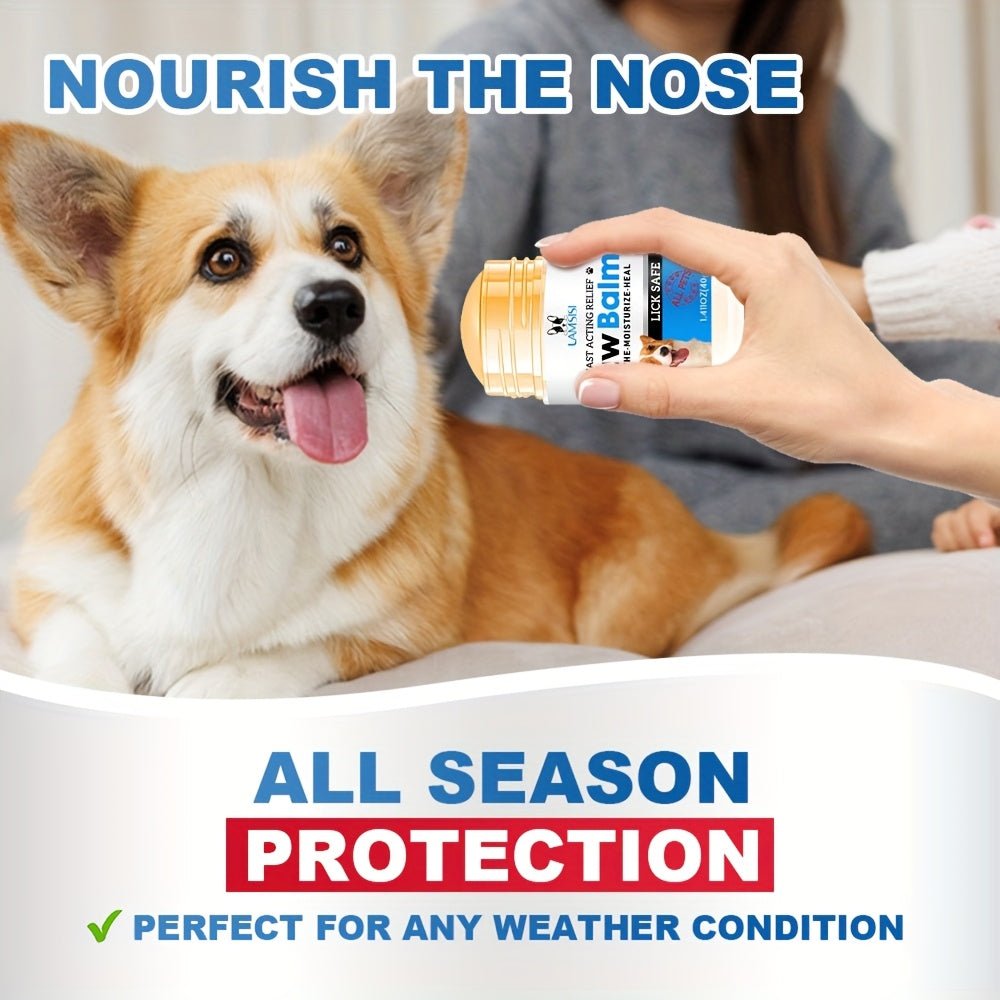 Lanemay Paw Balm for Dogs, Fast - Acting Relief, Soothe & Moisturize, Prevents Paw Wear & Cracking, Safe for All Pets, 1.41oz (40g) - Firstpetcentral