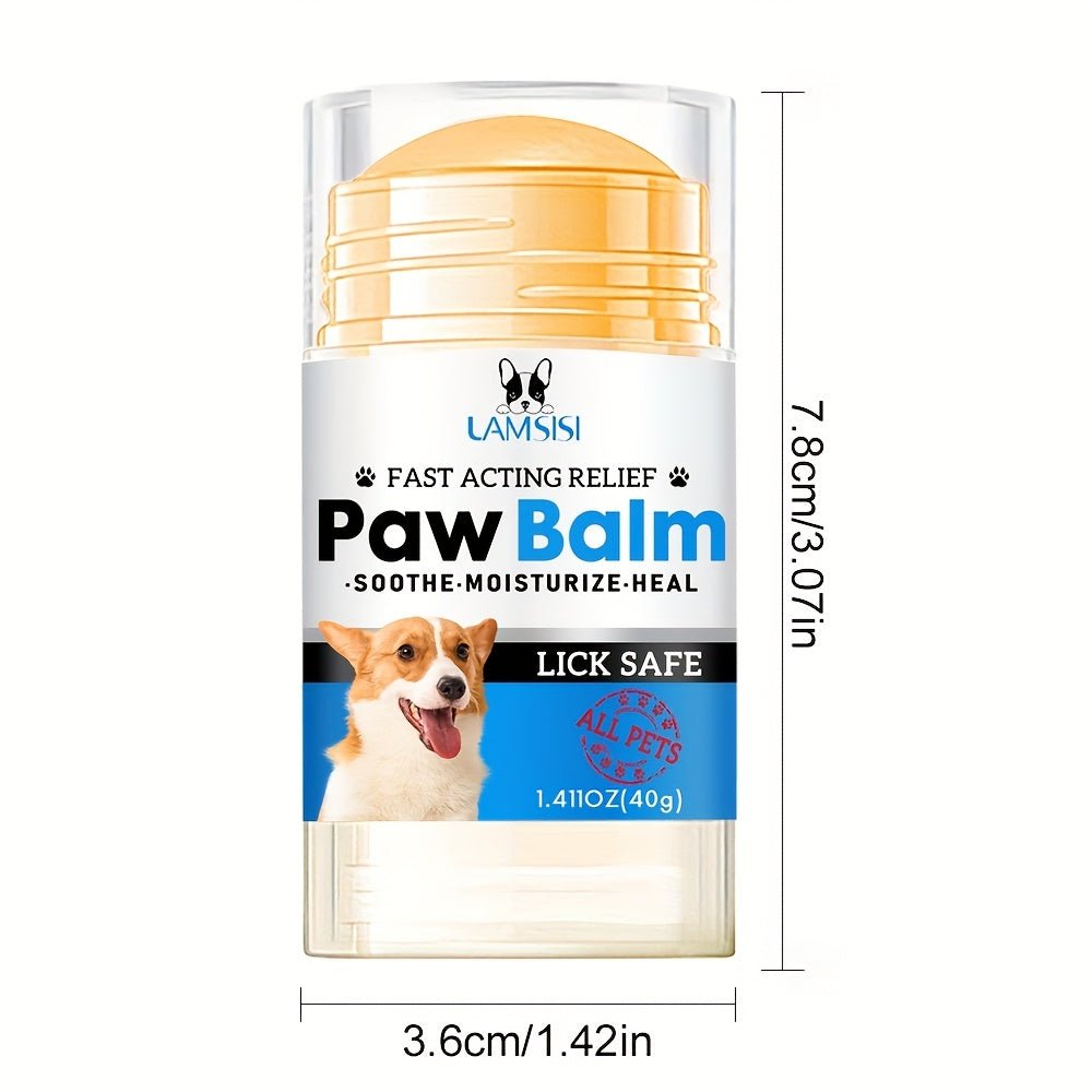 Lanemay Paw Balm for Dogs, Fast - Acting Relief, Soothe & Moisturize, Prevents Paw Wear & Cracking, Safe for All Pets, 1.41oz (40g) - Firstpetcentral