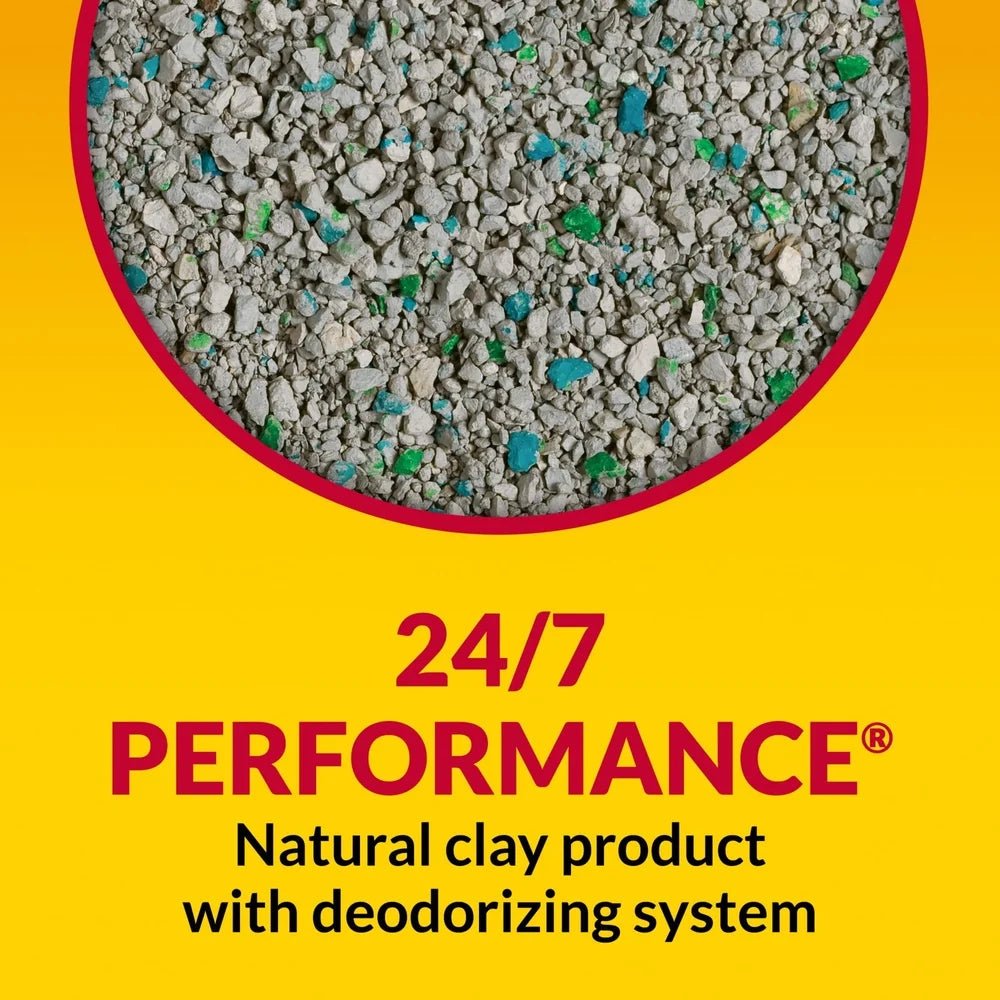 Multi - Cat Non - Clumping Cat Litter 48lb Odor Control Low Dust Clay Litter 24/7 Performance Moisture Absorption Fresh Scent - Firstpetcentral