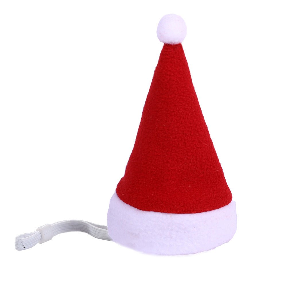 Multicolor Pet Christmas Hat Stripes - Firstpetcentral