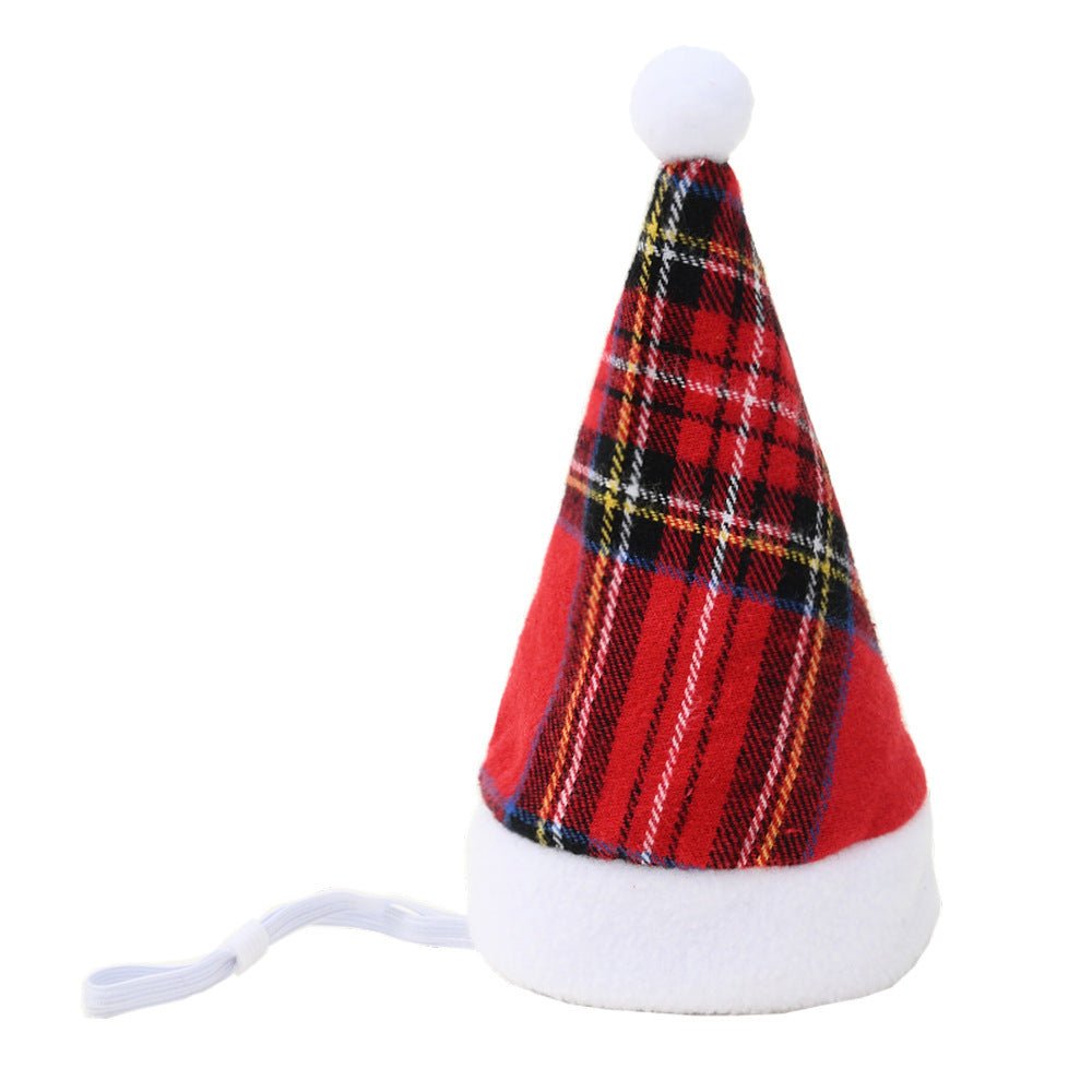 Multicolor Pet Christmas Hat Stripes - Firstpetcentral