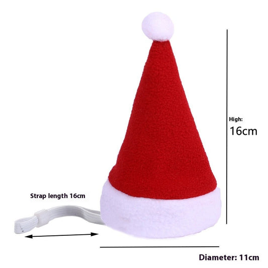 Multicolor Pet Christmas Hat Stripes - Firstpetcentral