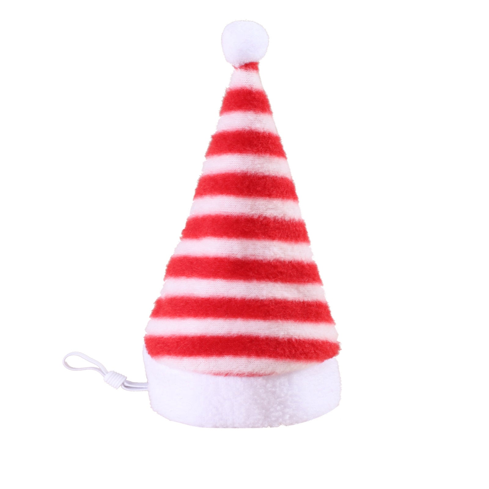 Multicolor Pet Christmas Hat Stripes - Firstpetcentral