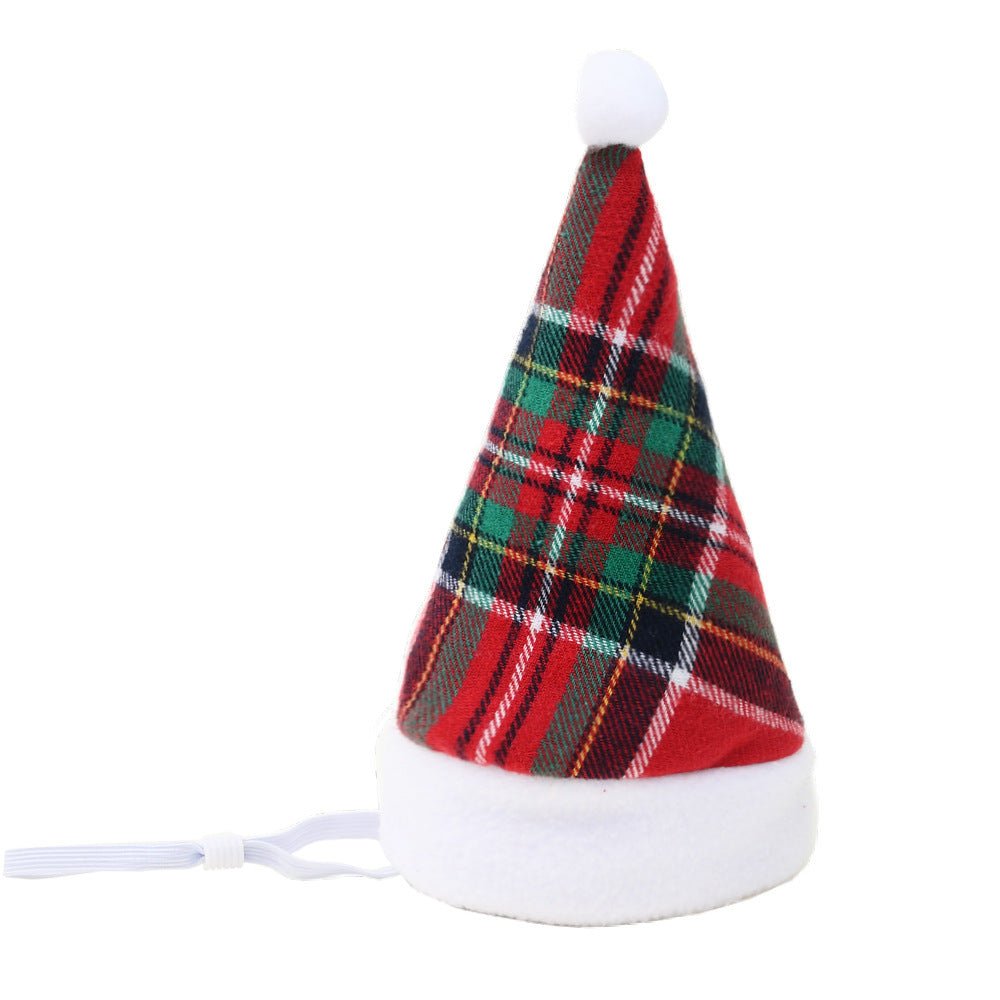 Multicolor Pet Christmas Hat Stripes - Firstpetcentral