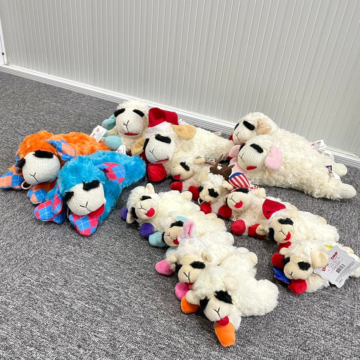 Multipet Lamb Chop Dog Toy with Squeaker – Soft Plush Interactive Chew Toy for Small, Medium & Large Dogs | Holiday Dog Toy Gift - Firstpetcentral