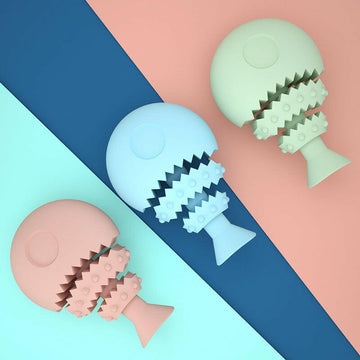 New TPR Pet Biting Toys Bite Resistant Dog Toothbrush Tooth Cleaning Molar Stick Dog Toys Pet Missing Food Toys - Firstpetcentral