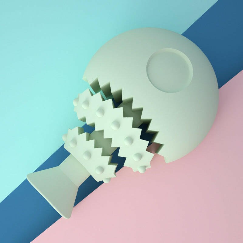 New TPR Pet Biting Toys Bite Resistant Dog Toothbrush Tooth Cleaning Molar Stick Dog Toys Pet Missing Food Toys - Firstpetcentral