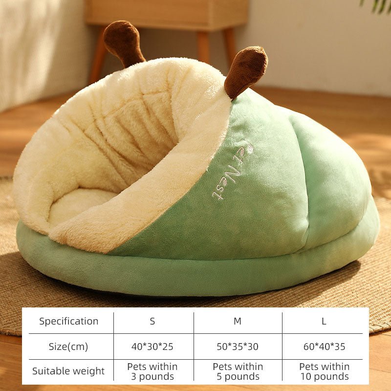 New Warm Plush Popular Thickened Winter Cat Dog Slipper Kennel - Firstpetcentral
