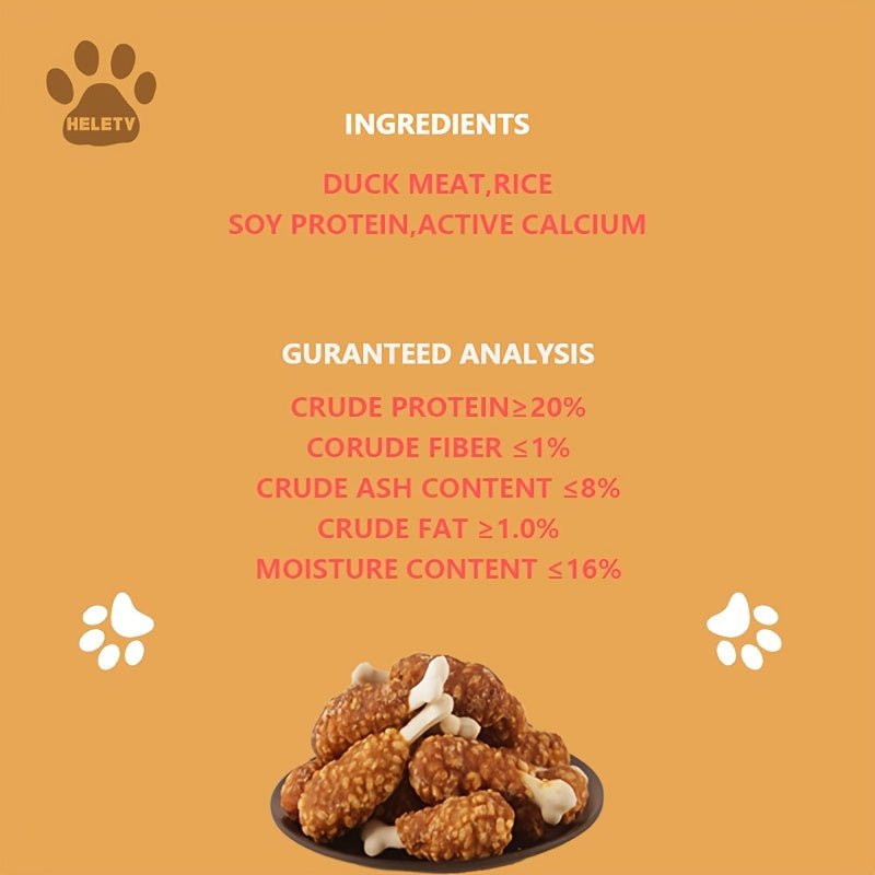 Nutritious Duck Leg Milk Stick Pet Snacks for Cats and Dogs - Ideal for Weight Gain, Teeth Grinding, Dental Cleaning, and Training - Suitable for Small, Medium, and Large Dogs, Pet Food, Teething Sticks - Firstpetcentral