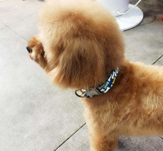 Personalized Dog Collar Leash Nylon Pet Dog Tag Collar Custom Puppy Cat Nameplate ID Collars Adjustable For Large Dogs - Firstpetcentral