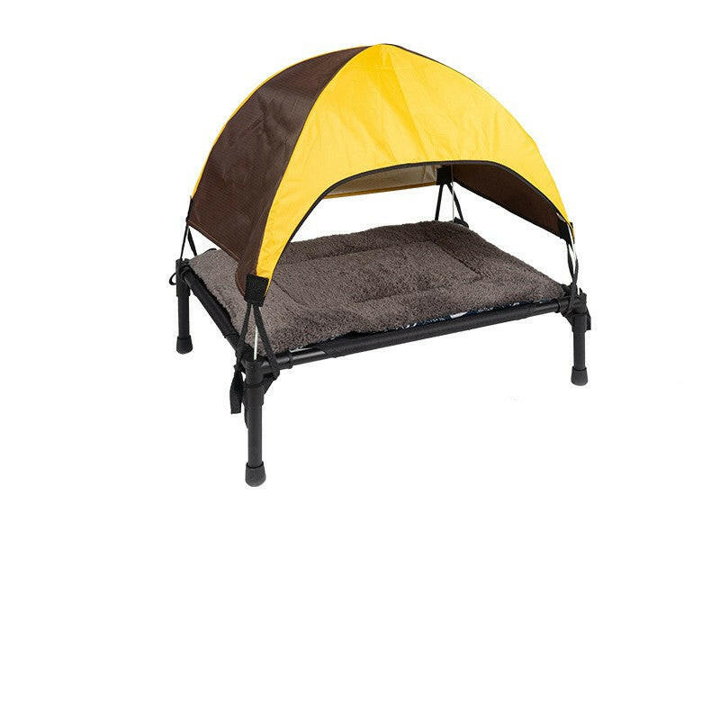 Pet camping marching bed small and medium - sized dogs moisture - proof folding bed cat and dog bed detachable pet tent - Firstpetcentral