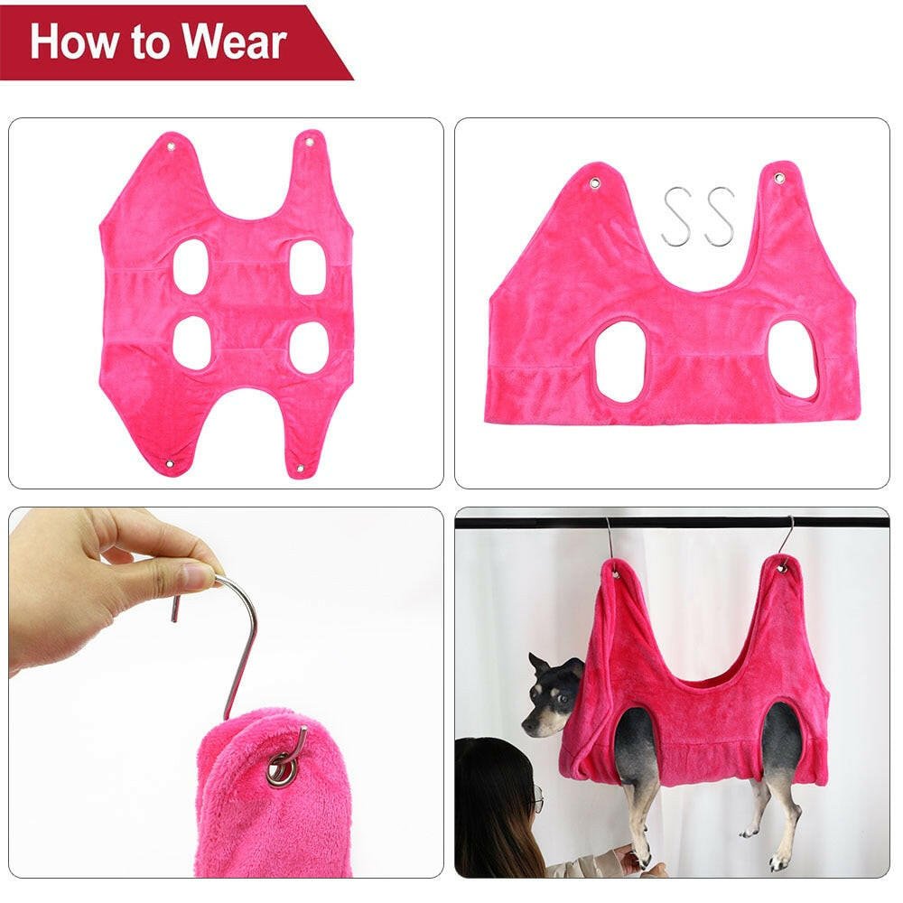 Pet Cat Grooming Hammock Helper Cat Grooming Hammocks Restraint Bag Puppy Dog Cat Nail Clip Trimming Bathing Bag - Firstpetcentral