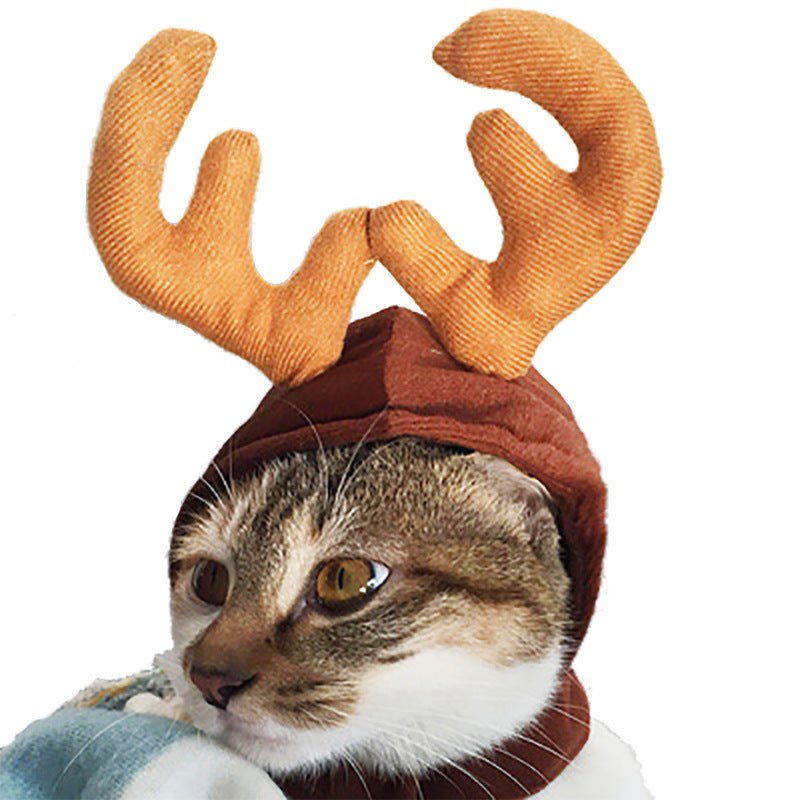 Pet Christmas Cloak Hat Holiday Suit - Firstpetcentral