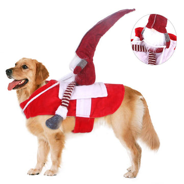 Pet Christmas Riding Transformation Costume Pet Products Costumes Cosplay - Firstpetcentral