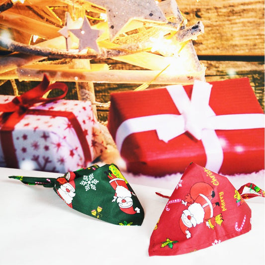 Pet christmas saliva towel - Firstpetcentral