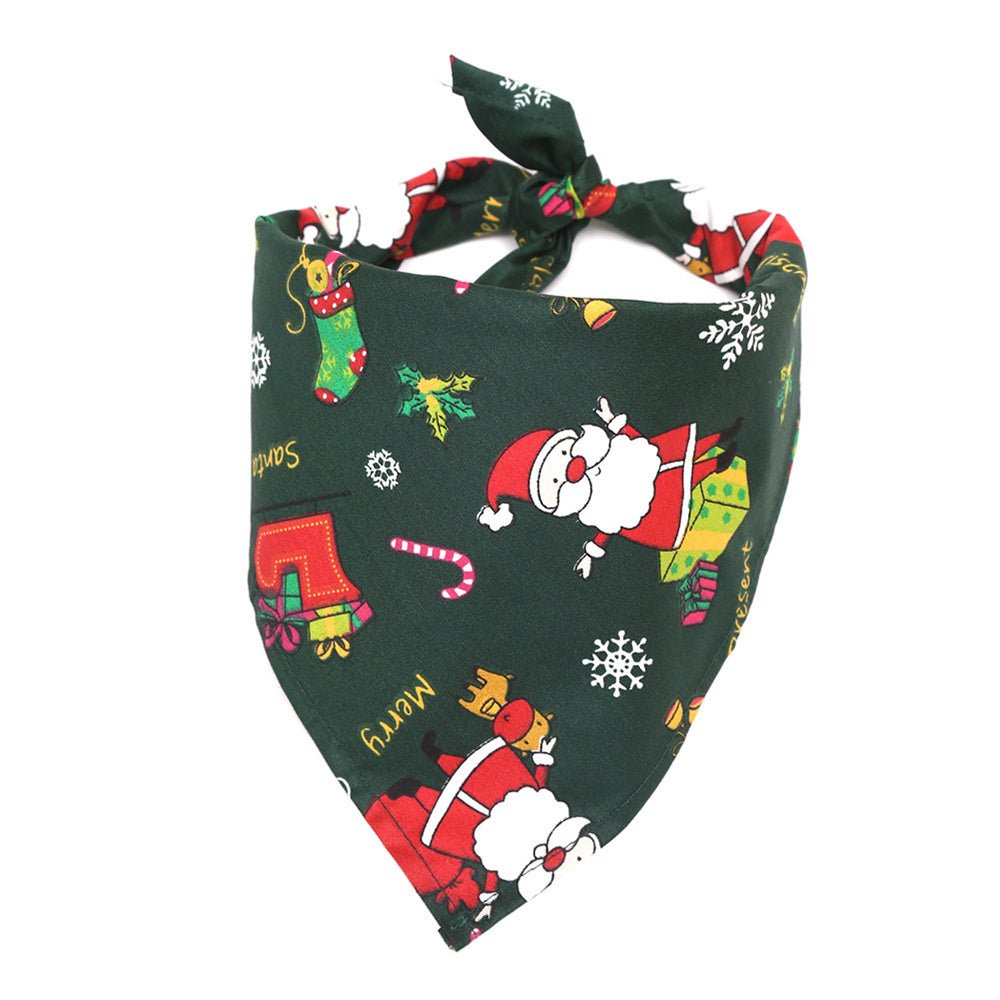 Pet christmas saliva towel - Firstpetcentral