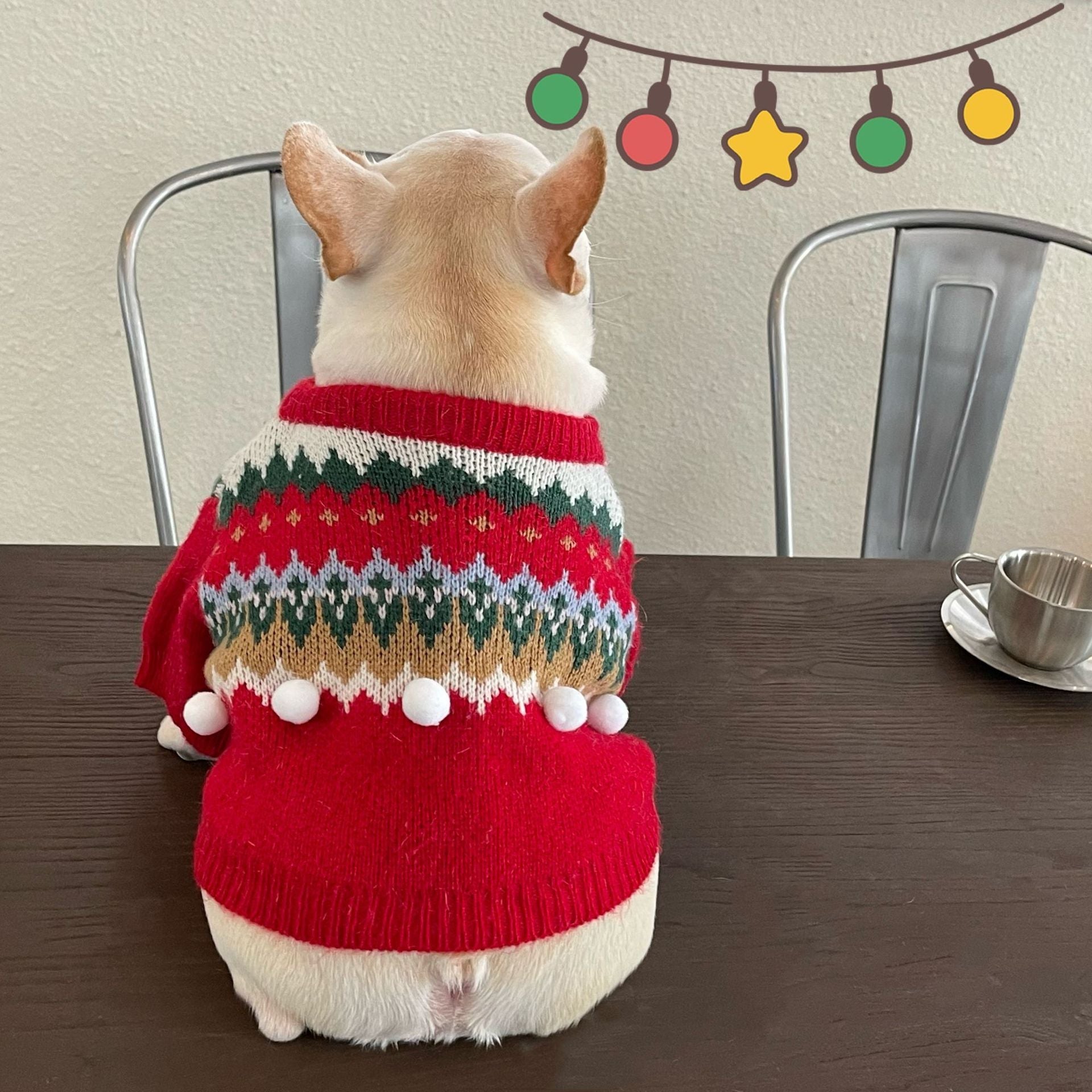 Pet Christmas Sweater Dog Cat Fight - Firstpetcentral