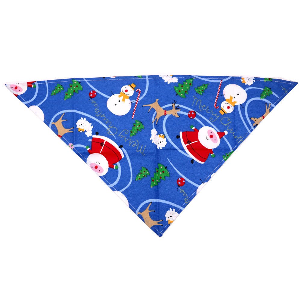 Pet Christmas Triangular Binder Dog Cotton - Firstpetcentral