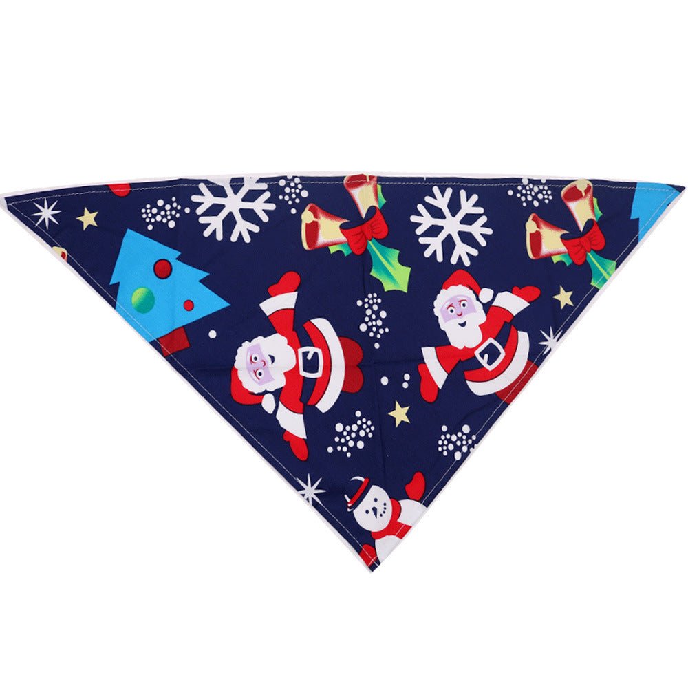 Pet Christmas Triangular Binder Dog Cotton - Firstpetcentral