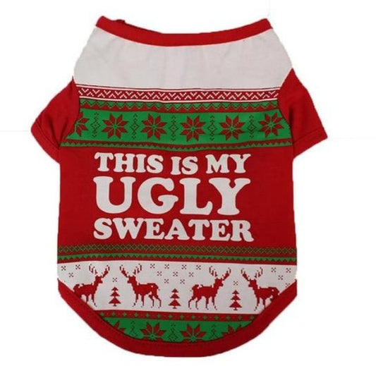 Pet clothes Teddy clothes autumn puppies clothes Christmas cute two - legged clothes - Firstpetcentral