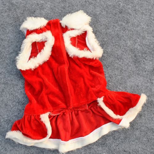 Pet Clothing New Year And Christmas Classic Red Skirt - Firstpetcentral