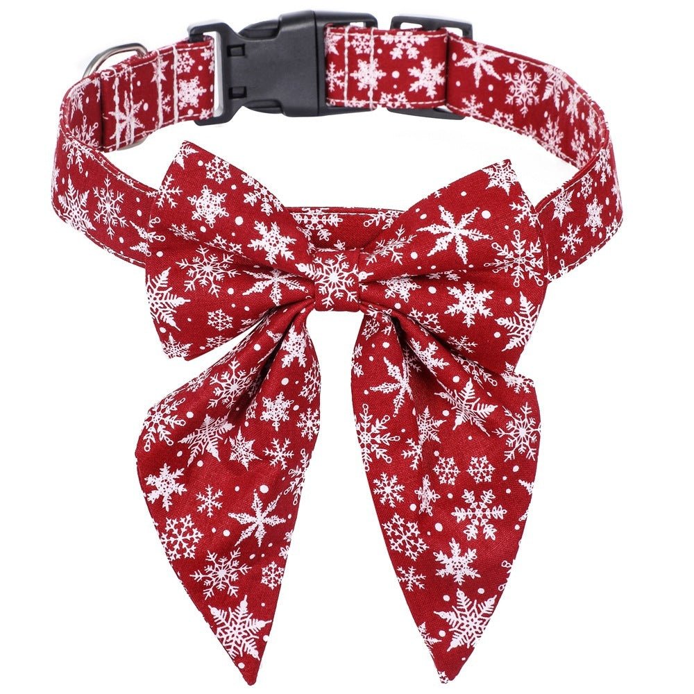 Pet Collar Bow Tie Christmas Dog - Firstpetcentral