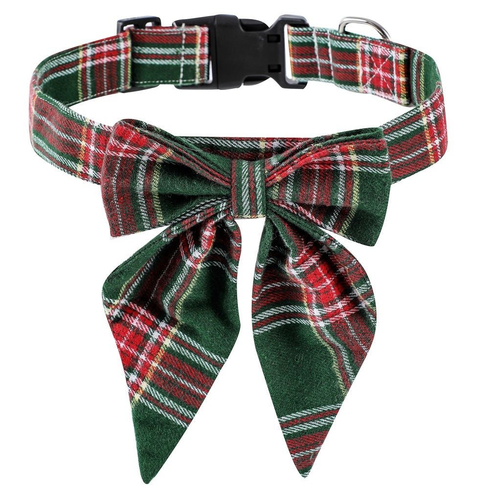 Pet Collar Bow Tie Christmas Dog - Firstpetcentral