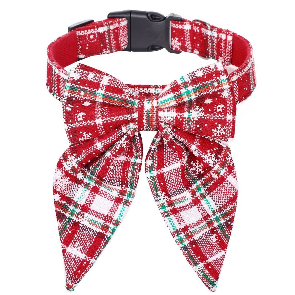Pet Collar Bow Tie Christmas Dog - Firstpetcentral