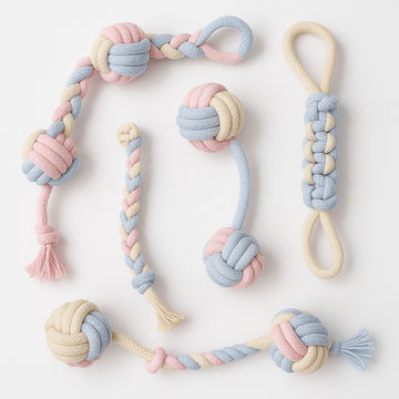 Pet Cotton Knot Toys Combination Biting Molar Dog Toys Pet Toys - Firstpetcentral