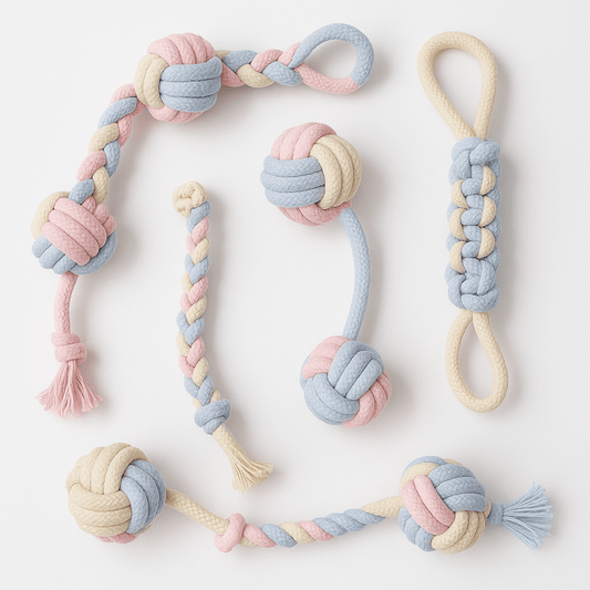 Pet Cotton Knot Toys Combination Biting Molar Dog Toys Pet Toys - Firstpetcentral