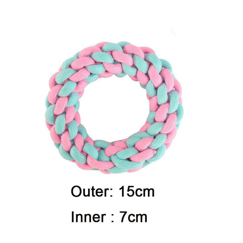 Pet Cotton Knot Toys Combination Biting Molar Dog Toys Pet Toys - Firstpetcentral