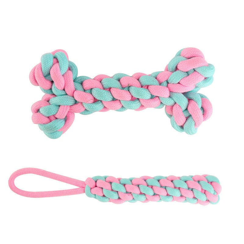 Pet Cotton Knot Toys Combination Biting Molar Dog Toys Pet Toys - Firstpetcentral