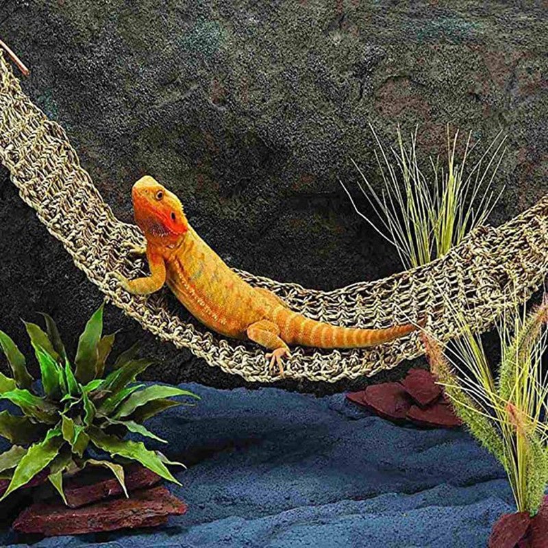 Pet Crawling Mat Lizard Recliner Toy Straw Mattress - Firstpetcentral