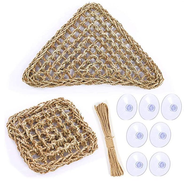 Pet Crawling Mat Lizard Recliner Toy Straw Mattress - Firstpetcentral
