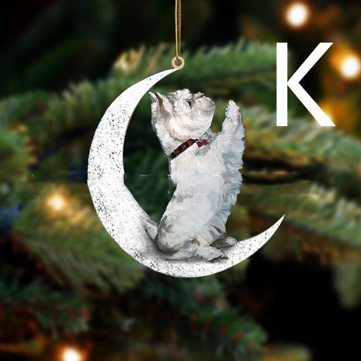 Pet Dog Christmas Tree Art Hanging Ornament - Firstpetcentral