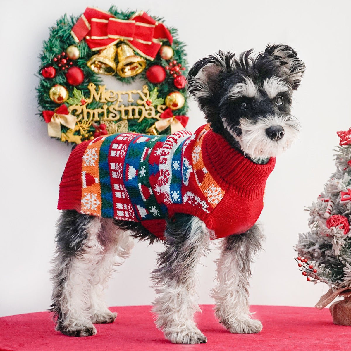 Pet Dog Christmas Turtleneck Sweater - Firstpetcentral