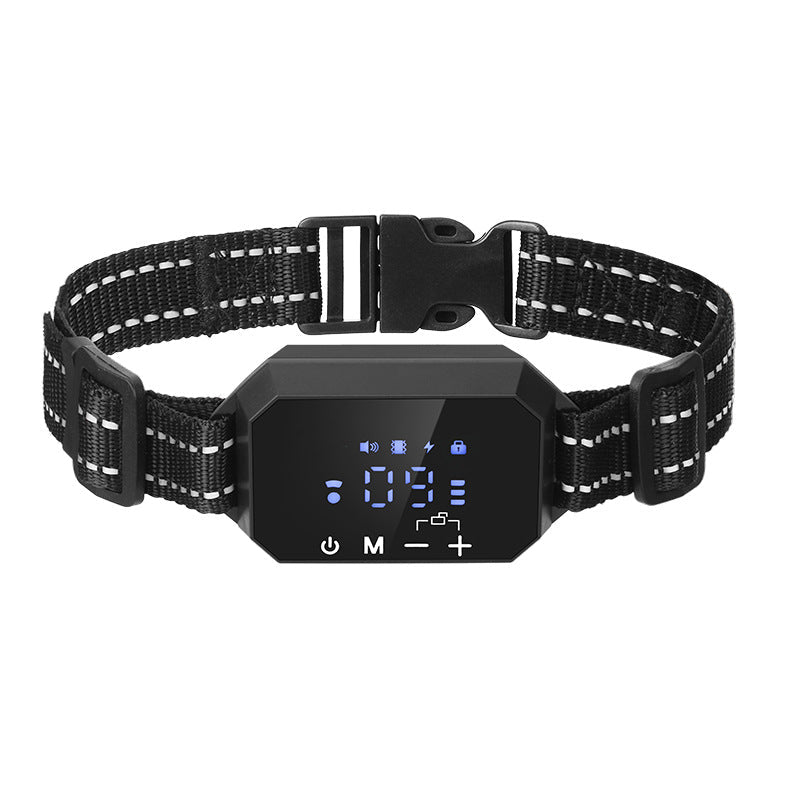 Pet electronic fence GPS wireless electronic fence intelligent positioning dog trainer collar intelligent barking stop outdoor - Firstpetcentral