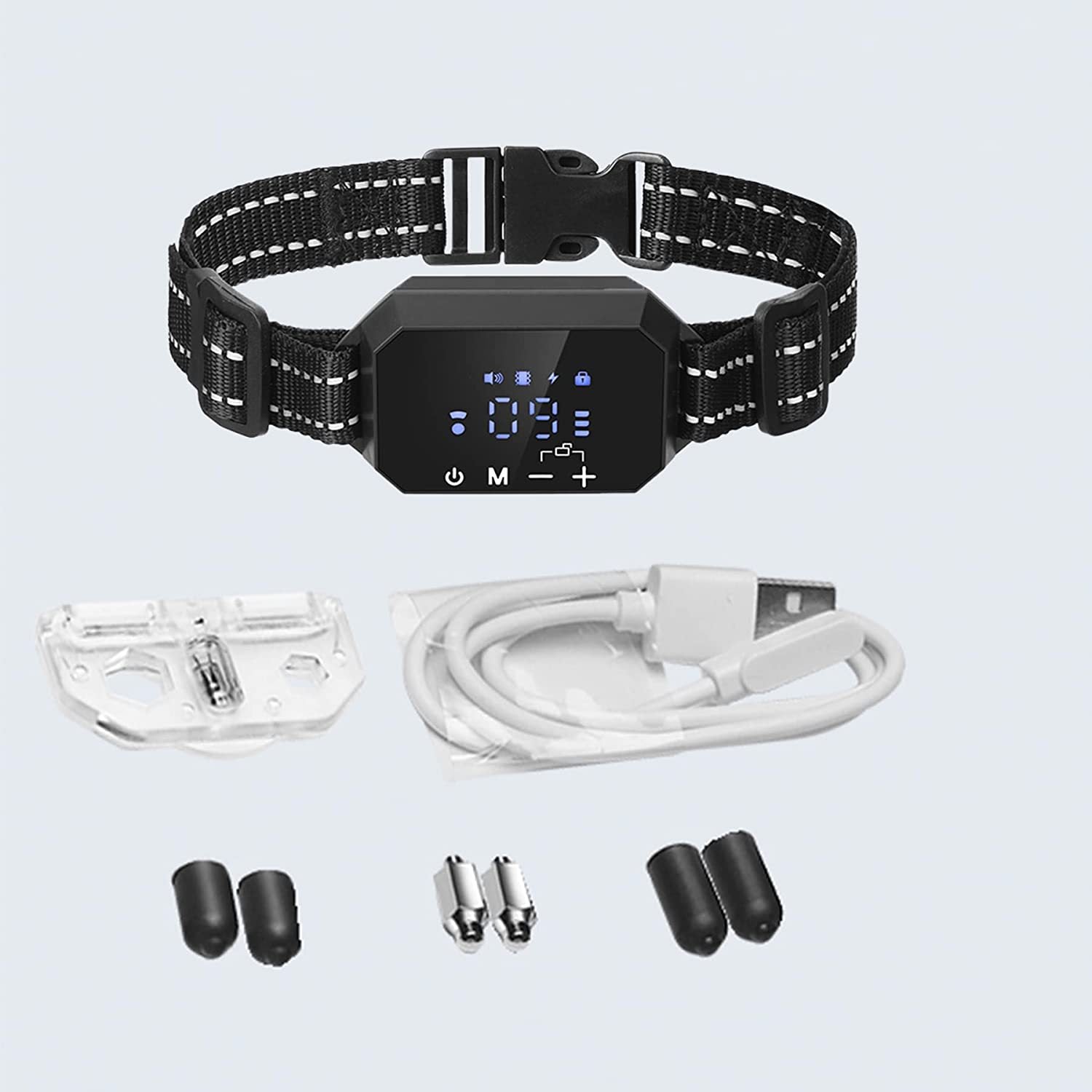 Pet electronic fence GPS wireless electronic fence intelligent positioning dog trainer collar intelligent barking stop outdoor - Firstpetcentral