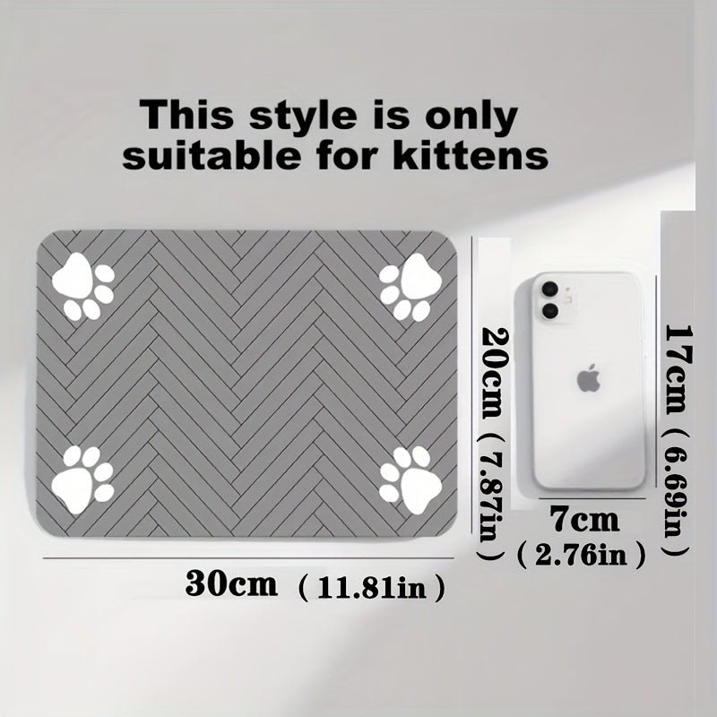 Pet Feeding Mat - Absorbent Pet Pad, Suitable for Food and Water Bowls with Waterproof Rubber Base, Quick - Dry Moisture Distribution Mat for Dogs and Cats, Dog Owners, Cat Owners - Firstpetcentral