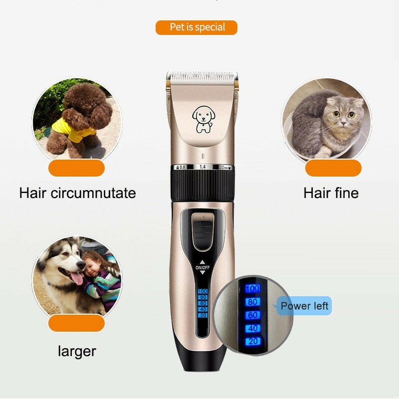 Cordless dog grooming clipper with stainless steel blades- Firstpetcentral