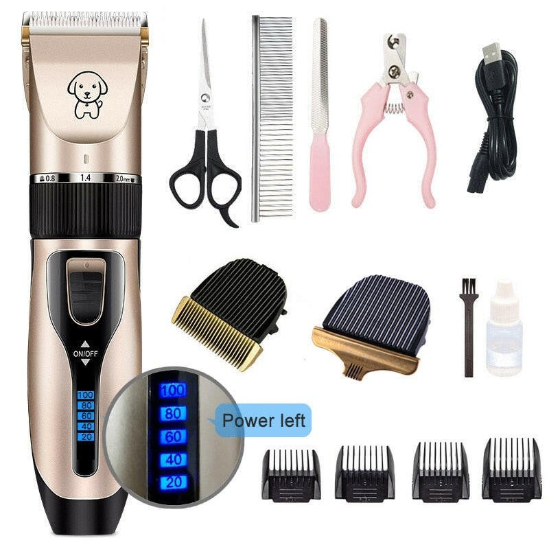 Cordless dog grooming clipper with stainless steel blades- Firstpetcentral