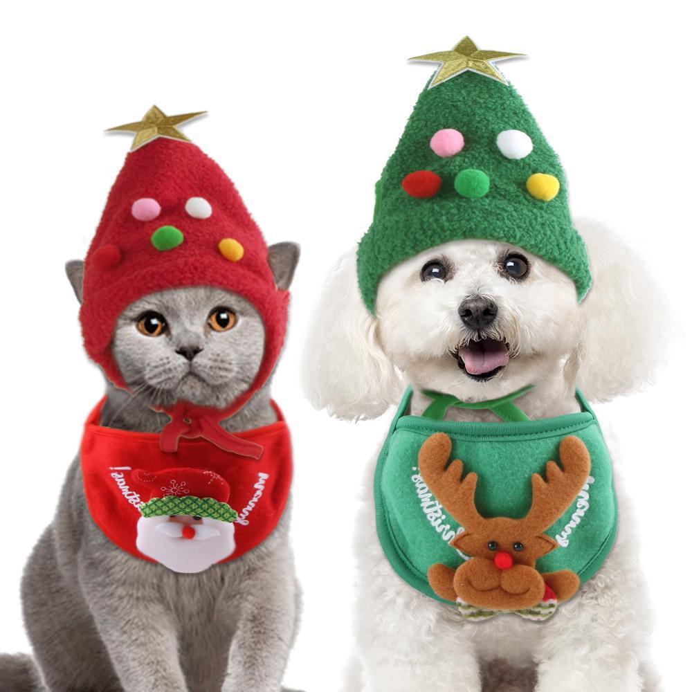 Pet Hat Christmas Tree Shape - Firstpetcentral