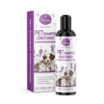 Pet Lavender Shampoo Gently Cleans Pet Cat And Dog Hair Fluffy Smooth And Fragrant - Firstpetcentral