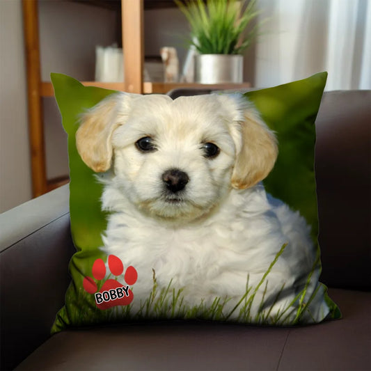 Pet Lovers - Pet's Face On A Pillow - Personalized Pillow - Firstpetcentral