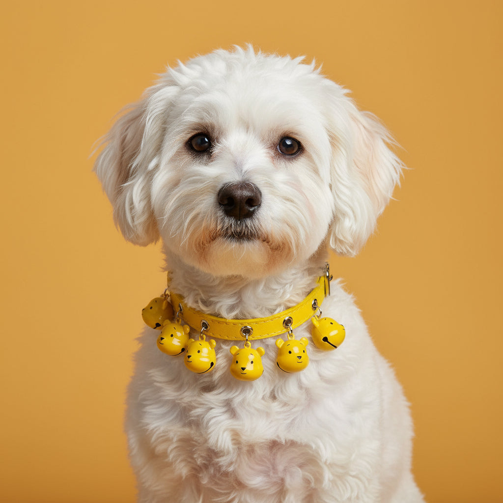 Pet Supplies Cartoon Bells Cat and Dog Collars Cat Collars Teddy Bells Dog Chain Leash Set - Firstpetcentral