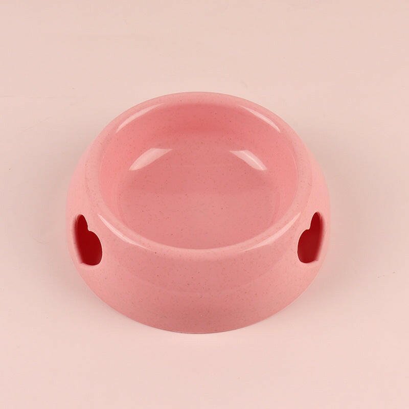 Pet Supplies Dog Bowl Rice Bowl Plastic Love Single Bowl Pet Bowl Cat Food Bowl - Firstpetcentral